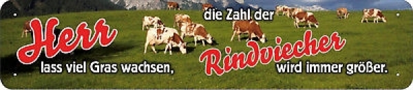 Blechschild - Rindviecher - XXL-Version - S84 (310) Blechschild - Rindviecher - XXL-Version - S84 (310)