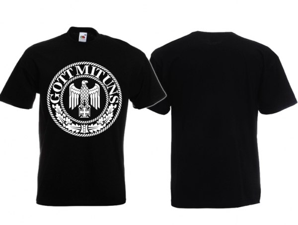 T-Hemd - Gott mit uns - schwarz T-Hemd - Gott mit uns - schwarz