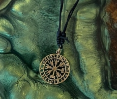 Halskette - Vegvisir - Bronze - SBA - 70 Halskette - Vegvisir - Bronze - SBA - 70