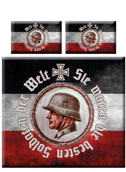 Bettwäsche - Mikrofaser - Die besten Soldaten der Welt XXL mit 2 Kissen und XXL-Decke +++RAUSVERKAUF+++