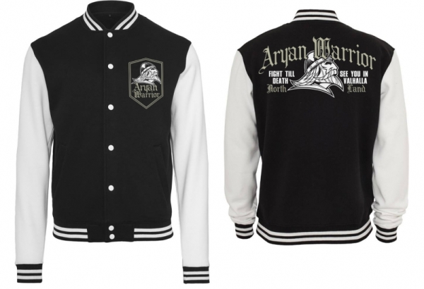 Frauen College Jacke - schwarz/weiß - North Land - AW - FTD Frauen College Jacke - schwarz/weiß - North Land - AW - FTD