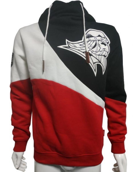 Premium Kapuzenpullover - Aryan Warrior - schwarz-weiß-rot +++RAUSVERKAUF+++