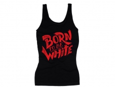 Frauen Top - Born to be white - Logo - schwarz/rot Frauen Top - Born to be white - Logo - schwarz/rot