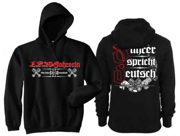Frauen - Kapuzenpullover - LKW - Fahrerin Frauen - Kapuzenpullover - LKW - Fahrerin