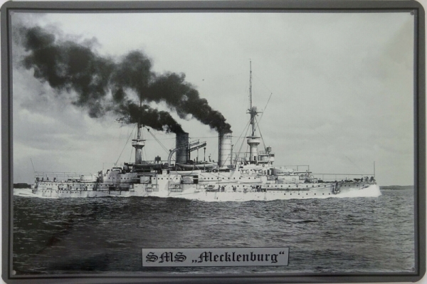 Blechschild - SMS Mecklenburg (113) Blechschild - SMS Mecklenburg (113)