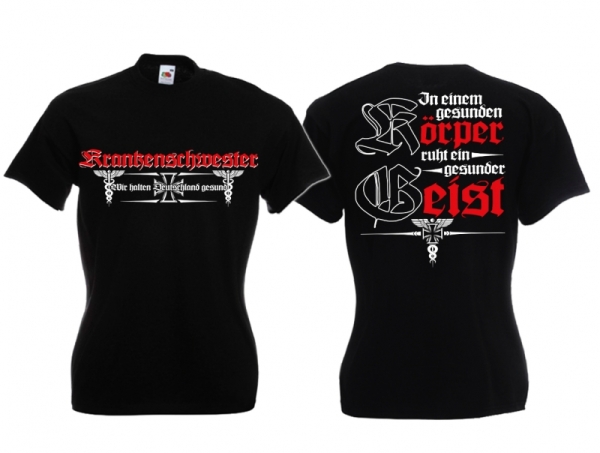 Frauen T-Shirt - Krankenschwester - schwarz Frauen T-Shirt - Krankenschwester - schwarz