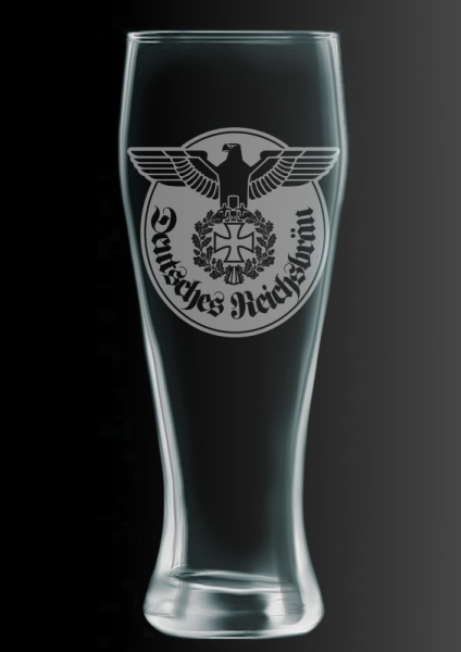 Weizen-Bierglas - Deutsches Reichsbräu - Motiv2 Weizen-Bierglas - Deutsches Reichsbräu - Motiv2