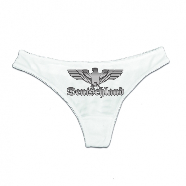 String Tanga - Deutschland mit Adler - weiß String Tanga - Deutschland mit Adler - weiß