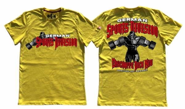 Premium Shirt - German Sport Division - gelb Premium Shirt - German Sport Division - gelb