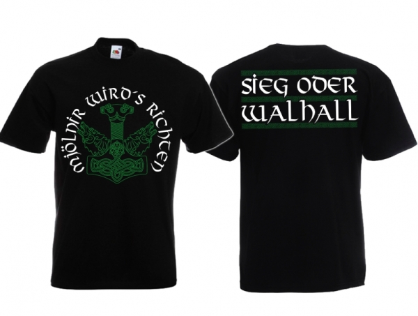 Frauen T-Shirt - Sieg oder Walhall Frauen T-Shirt - Sieg oder Walhall
