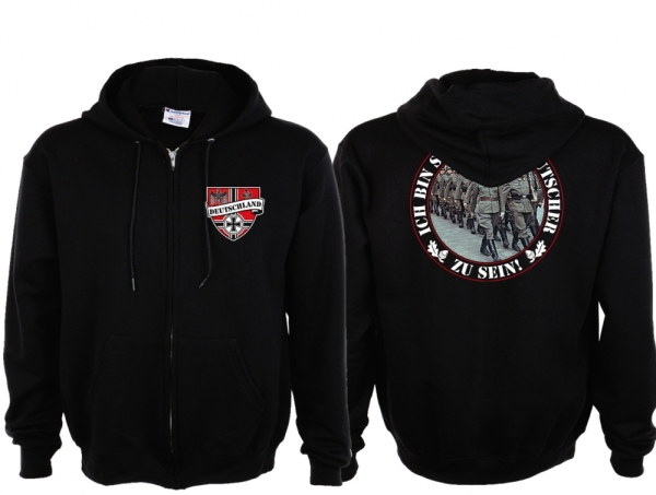 Frauen Kapuzenjacke - Stolz Deutscher zu sein - Motiv 2 Frauen Kapuzenjacke - Stolz Deutscher zu sein - Motiv 2