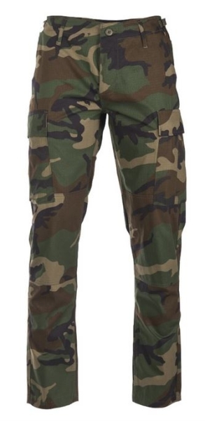 US BDU FELDHOSE R/S ′SLIM FIT′ - WOODLAND