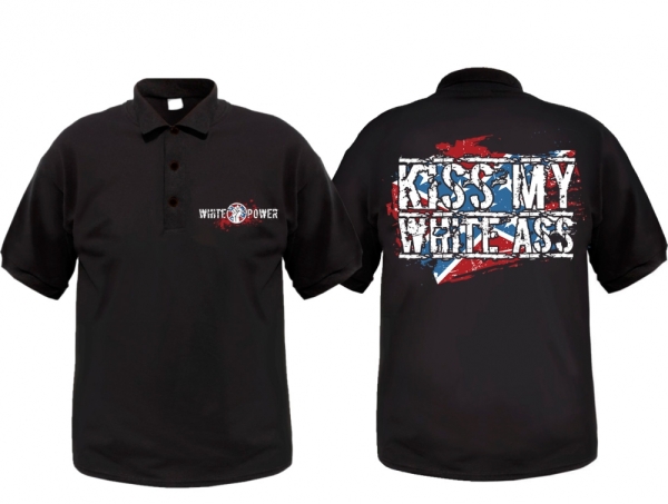 Polo-Shirt - Kiss My White Ass -Südstaaten Polo-Shirt - Kiss My White Ass -Südstaaten