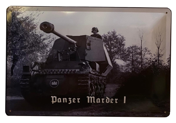 Blechschild - Panzer Marder I - D164 (65) Blechschild - Panzer Marder I - D164 (65)