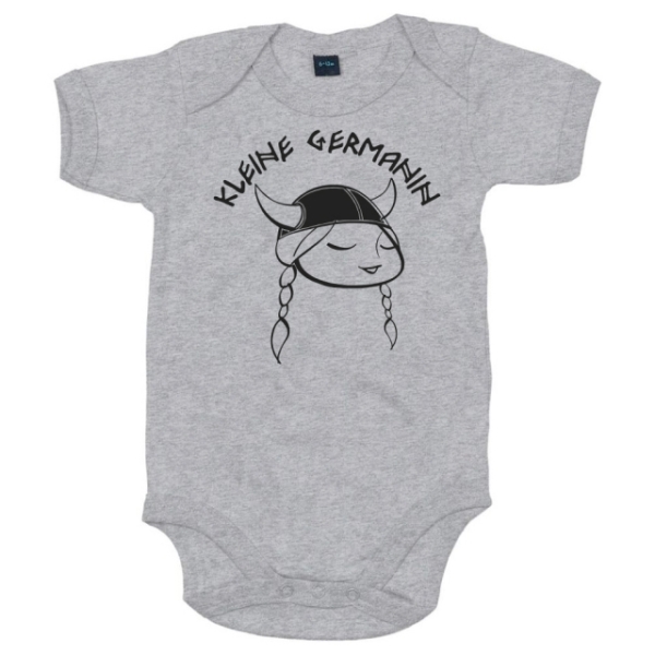 Baby-Bodie - Kleine Germanin - grau Baby-Bodie - Kleine Germanin - grau