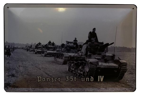 Blechschild - Panzer 35t - D170 (91) Blechschild - Panzer 35t - D170 (91)