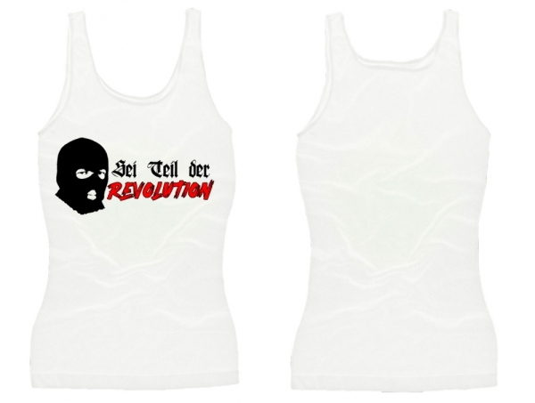 Frauen Top - sei Teil der Revolution - weiß Frauen Top - sei Teil der Revolution - weiß