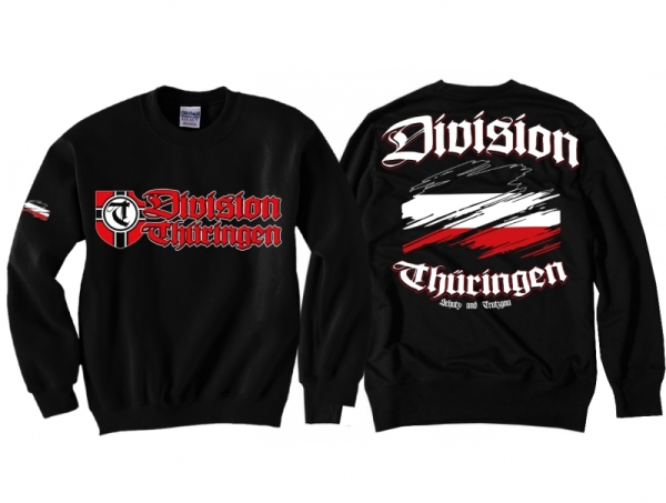 Pullover - Division Thüringen - Motiv 1 - schwarz Pullover - Division Thüringen - Motiv 1 - schwarz