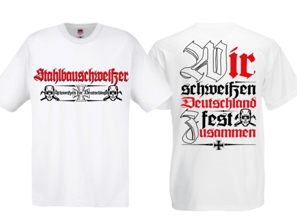 T-Hemd - Stahlbauschweißer - weiß T-Hemd - Stahlbauschweißer - weiß