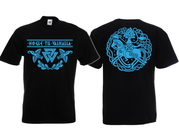 Frauen T-Shirt - Schlüssel nach Walhalla - schwarz/blau Frauen T-Shirt - Schlüssel nach Walhalla - schwarz/blau