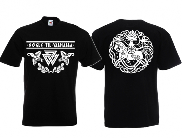 Frauen T-Shirt - Schlüssel nach Walhalla - schwarz/weiß Frauen T-Shirt - Schlüssel nach Walhalla - schwarz/weiß