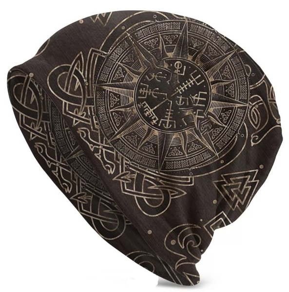 Beanie - Wikinger Kompass - Motiv 2 (18)+++NUR WENIGE DA+++ Beanie - Wikinger Kompass - Motiv 2 (18)+++NUR WENIGE DA+++