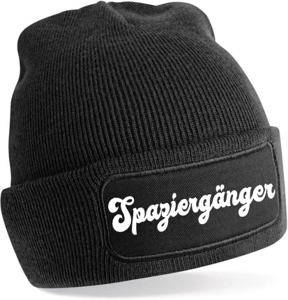 Mütze - BD - Spaziergänger - Schrift - klassisch - schwarz Mütze - BD - Spaziergänger - Schrift - klassisch - schwarz