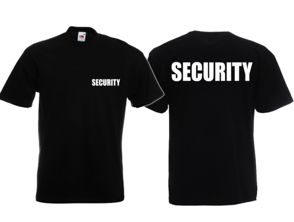 Frauen T-Shirt - Security - Beidseitig bedruckt - vorne klein Frauen T-Shirt - Security - Beidseitig bedruckt - vorne klein