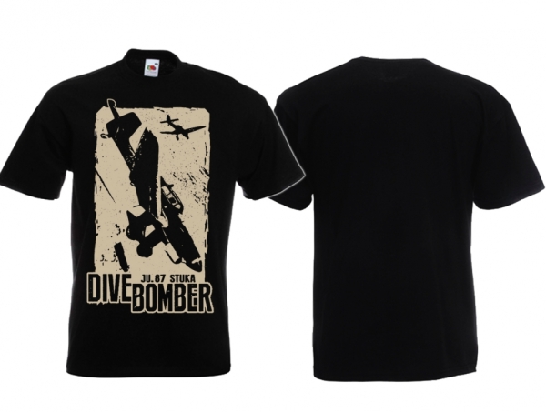 T-Hemd - Dive Bomber - Ju 87 Stuka - schwarz/beige T-Hemd - Dive Bomber - Ju 87 Stuka - schwarz/beige