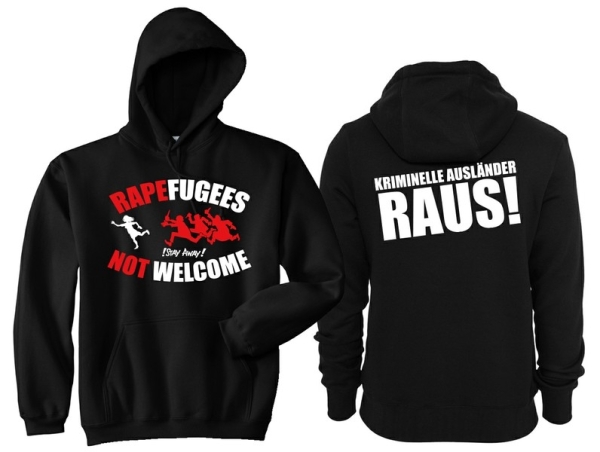 Kapuzenpullover - Rapefugees not Welcome Kapuzenpullover - Rapefugees not Welcome