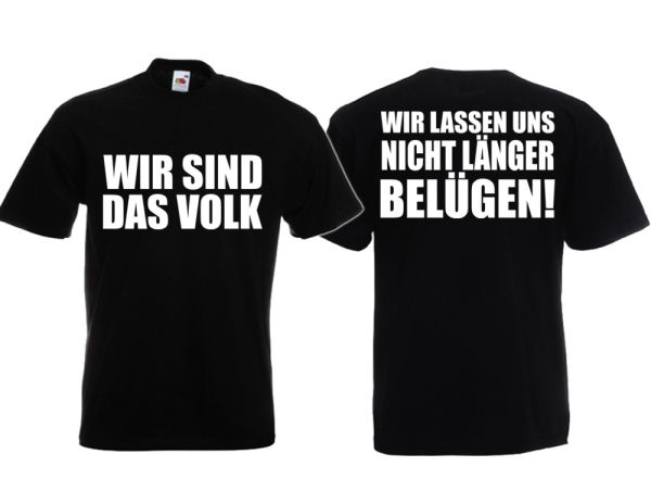 T-Hemd - Wir sind das Volk - schwarz T-Hemd - Wir sind das Volk - schwarz