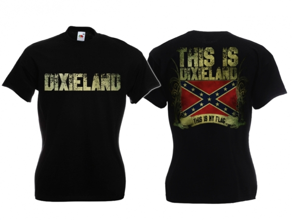 Frauen T-Shirt - Meine Fahne - Dixieland - Südstaaten Frauen T-Shirt - Meine Fahne - Dixieland - Südstaaten