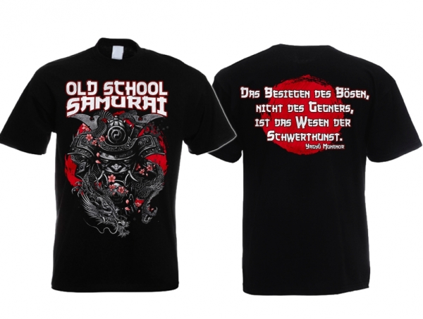 T-Hemd - Old School Samurai - Das Böse besiegen - schwarz T-Hemd - Old School Samurai - Das Böse besiegen - schwarz