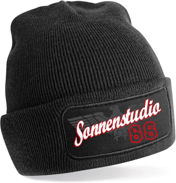 Mütze - BD - Sonnenstudio 88 Motiv 3 - schwarz Mütze - BD - Sonnenstudio 88 Motiv 3 - schwarz
