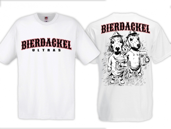 Frauen T-Shirt - Bierdackel - weiss Frauen T-Shirt - Bierdackel - weiss