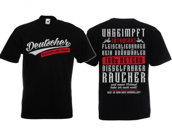 T-Hemd - Krimineller Alte Schule - schwarz T-Hemd - Krimineller Alte Schule - schwarz