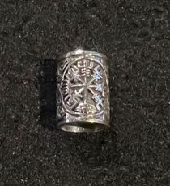 Bartperle - Vegvisir - Silber