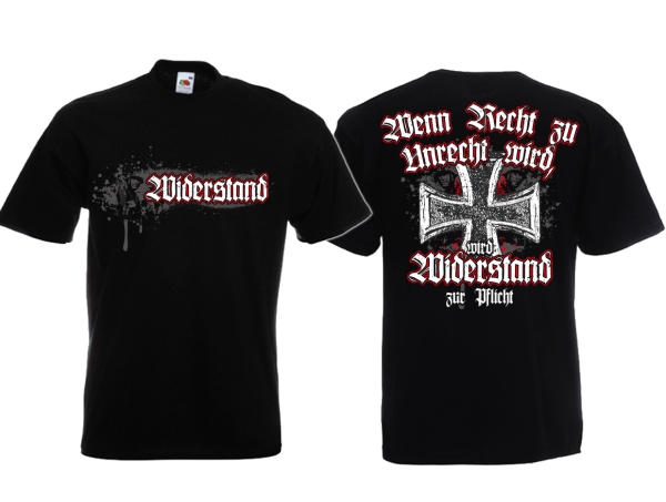 Frauen T-Shirt - Widerstand - Wo Recht zu Unrecht wird, wird Widerstand zur Pflicht! Frauen T-Shirt - Widerstand - Wo Recht zu Unrecht wird, wird Widerstand zur Pflicht!