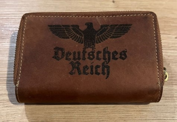 Leder Geldbeutel KM Frau - Deutsches Reich - Motiv 2 Leder Geldbeutel KM Frau - Deutsches Reich - Motiv 2