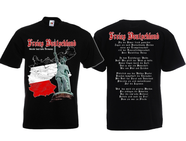 T-Hemd - Freies Deutschland - #stolzmonat - schwarz T-Hemd - Freies Deutschland - #stolzmonat - schwarz