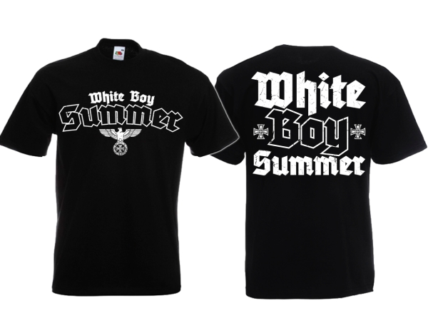 T-Hemd - White Boy Summer - Reichsadler - schwarz/weiß T-Hemd - White Boy Summer - Reichsadler - schwarz/weiß