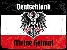Blechschild - 20x30cm - Deutschland meine Heimat - Motiv 3 Blechschild - 20x30cm - Deutschland meine Heimat - Motiv 3