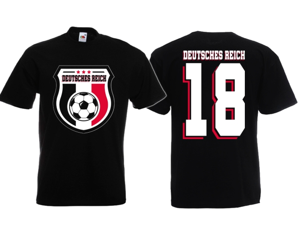 T-Hemd - Fußball - Deutsches Reich - Trikot 18 - Motiv 2 T-Hemd - Fußball - Deutsches Reich - Trikot 18 - Motiv 2
