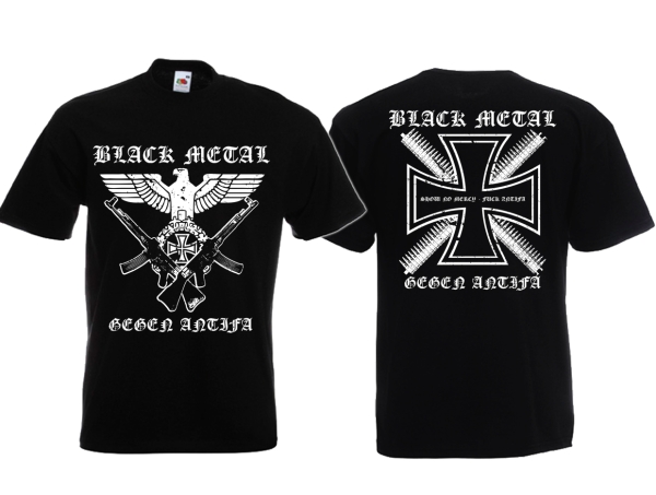 Frauen T-Shirt - Black Metal - Gegen Antifa - Motiv 2