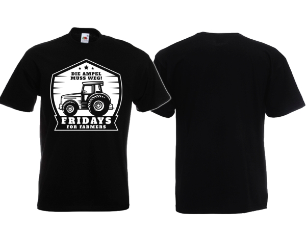 Frauen T-Shirt - Fridays for Farmers - Traktor - Die Ampel muss weg! - Frauen T-Shirt - Fridays for Farmers - Traktor - Die Ampel muss weg! -