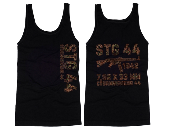 Muskelshirt/Tank Top - Sturmgewehr - STG 44 - schwarz/erbsentarn Muskelshirt/Tank Top - Sturmgewehr - STG 44 - schwarz/erbsentarn