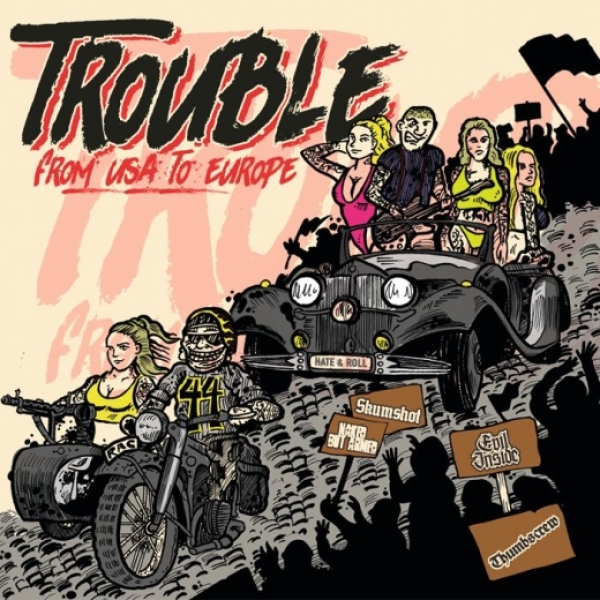 Trouble from USA to Europe - 4er Split CD Trouble from USA to Europe - 4er Split CD