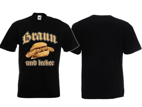 Frauen T-Shirt - Braun und Lecker - Frontdruck Frauen T-Shirt - Braun und Lecker - Frontdruck