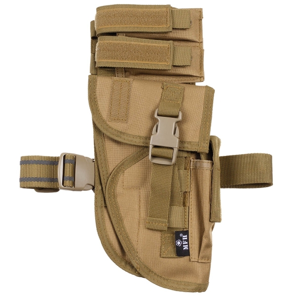 Pistolenbeinholster - coyote - "Tactical" rechts