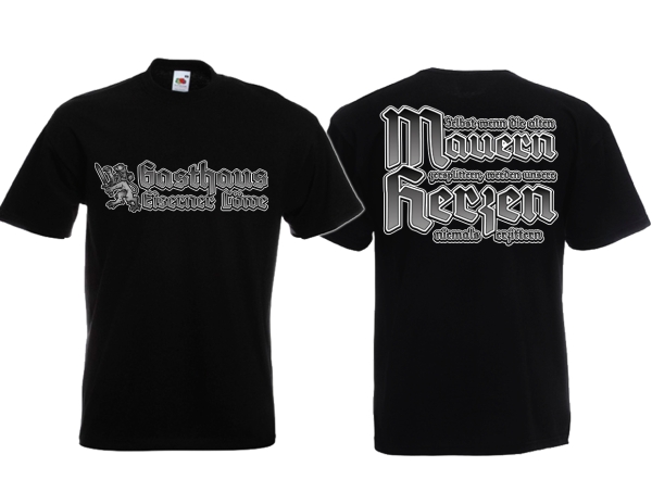 Frauen T-Shirt - Eiserner Löwe - Logo - schwarz Frauen T-Shirt - Eiserner Löwe - Logo - schwarz